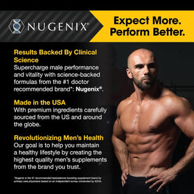 Nugenix Thermo-X vue de côté montrant la taille des capsules