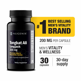 Nugenix Tongkat Ali 200 mg vue de côté de la boîte