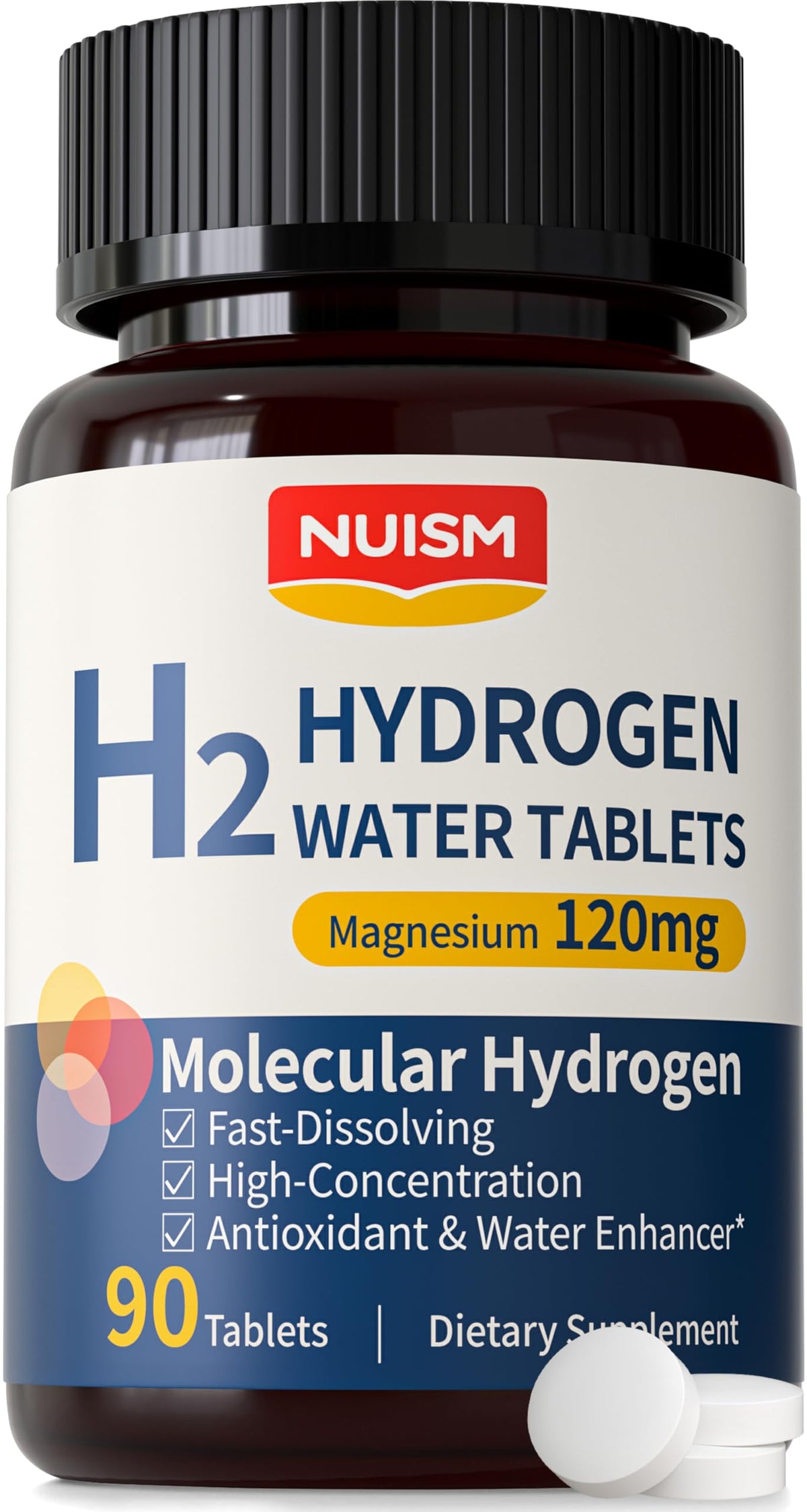 NUISM Comprimés d'Eau Hydrogène H2 boîte avant