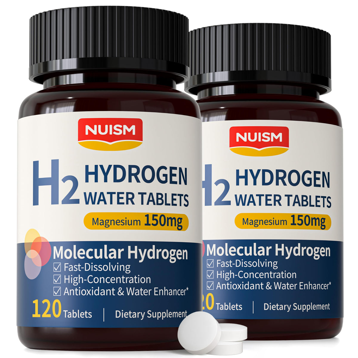 NUISM Tablettes d'Eau Hydrogène H2 - emballage avant