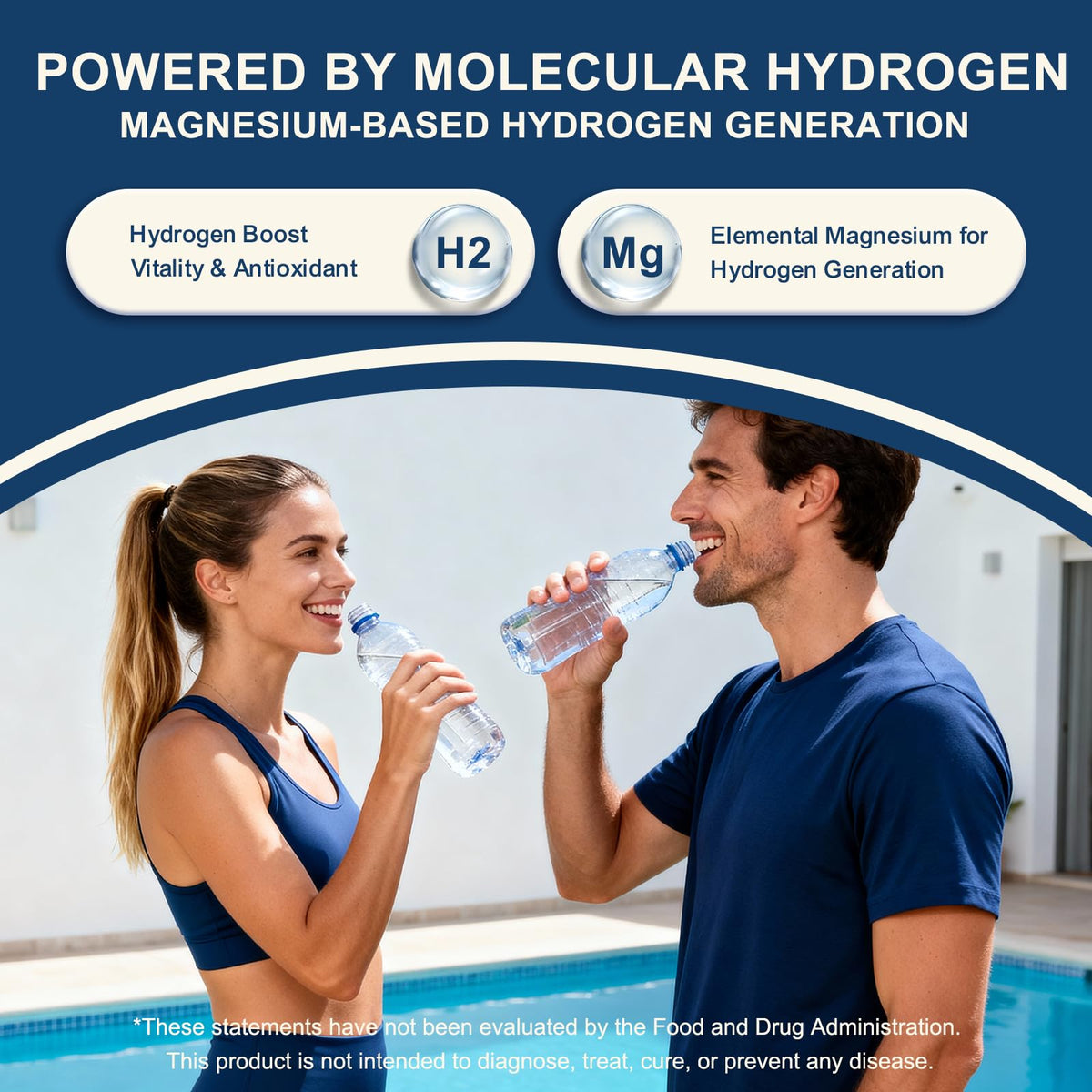 NUISM Tablettes d'Eau Hydrogène H2 - utilisation en extérieur