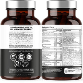 Number One Nutrition Multivitamines Végétales emballage et informations
