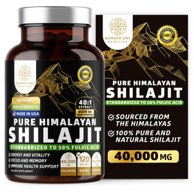 Number One Nutrition Shilajit Himalayen 40 000 mg capsules front view