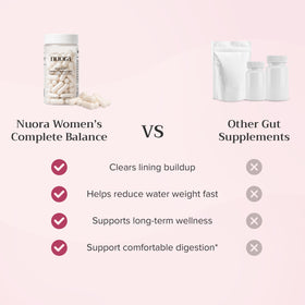 Nuora Biofilm Probiotic 60 capsules avec verre d'eau