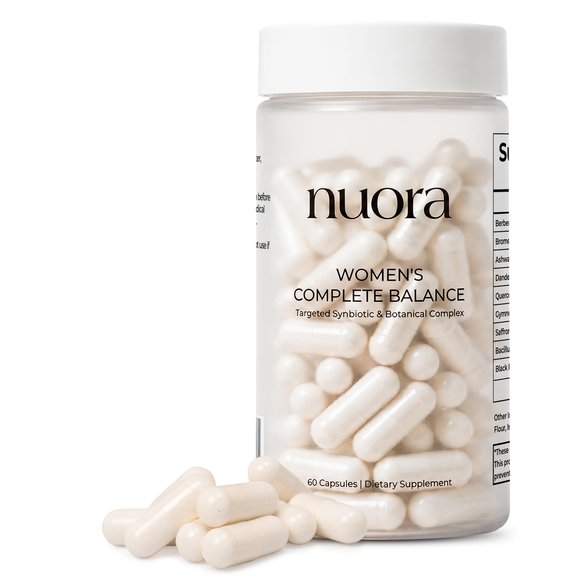 Nuora Biofilm Probiotic 60 capsules vue de face