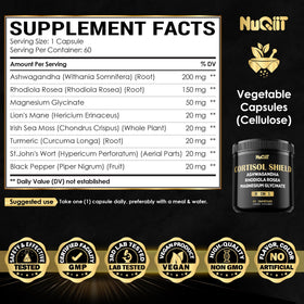 NUQIIT Complément Alimentaire 500mg vue de côté du flacon