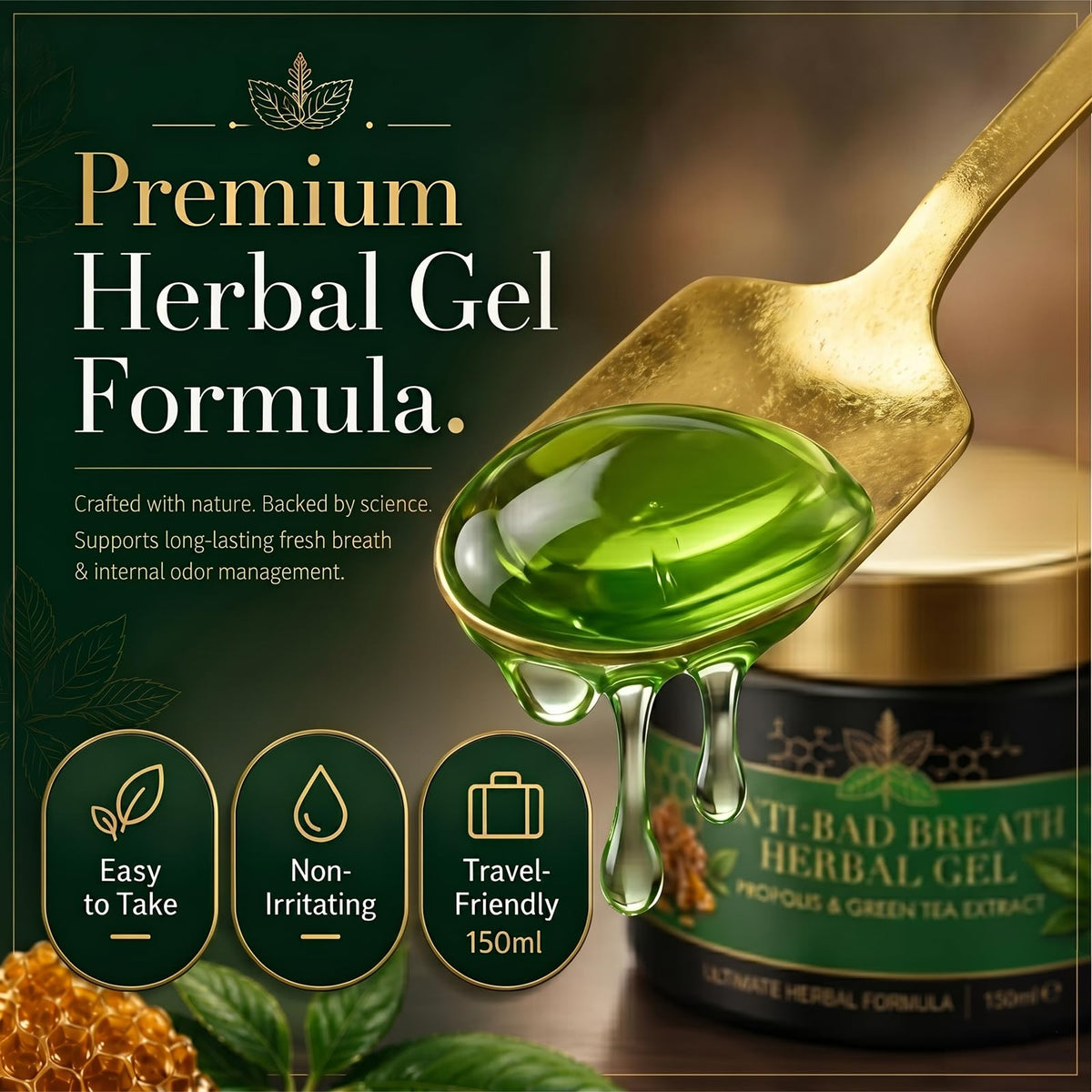 Nurevion Gel Anti-Mauvaise Haleine 150g présentation