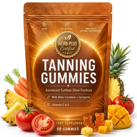 Nurevion Gummies Bronzage 60 unités vue avant avec emballage