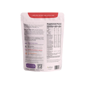 Nurished Mighty Strawberry Milk 340g sachet arrière