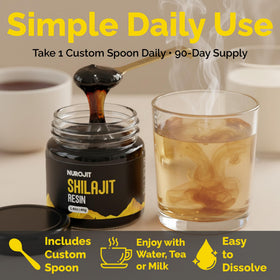 NuroJit Résine de Shilajit Pur 159g dans un environnement naturel