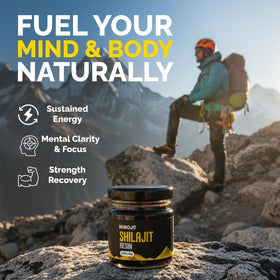 NuroJit Résine de Shilajit Pur 159g étiquette et informations