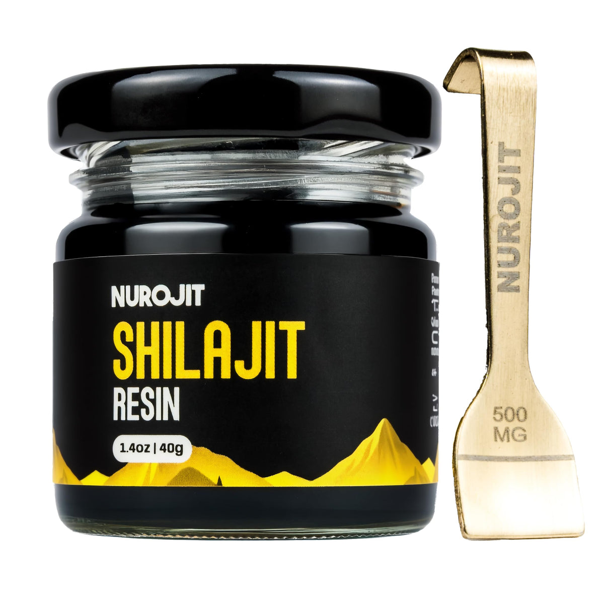 NuroJit Résine de Shilajit Pur 159g vue de face