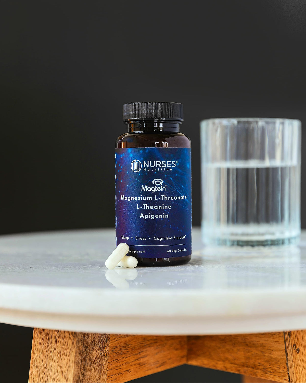 Nurses Nutrition Complément Alimentaire Magnésium L-Thréonate 1000mg côté
