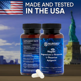 Nurses Nutrition Complément Alimentaire Magnésium L-Thréonate 1000mg dosage