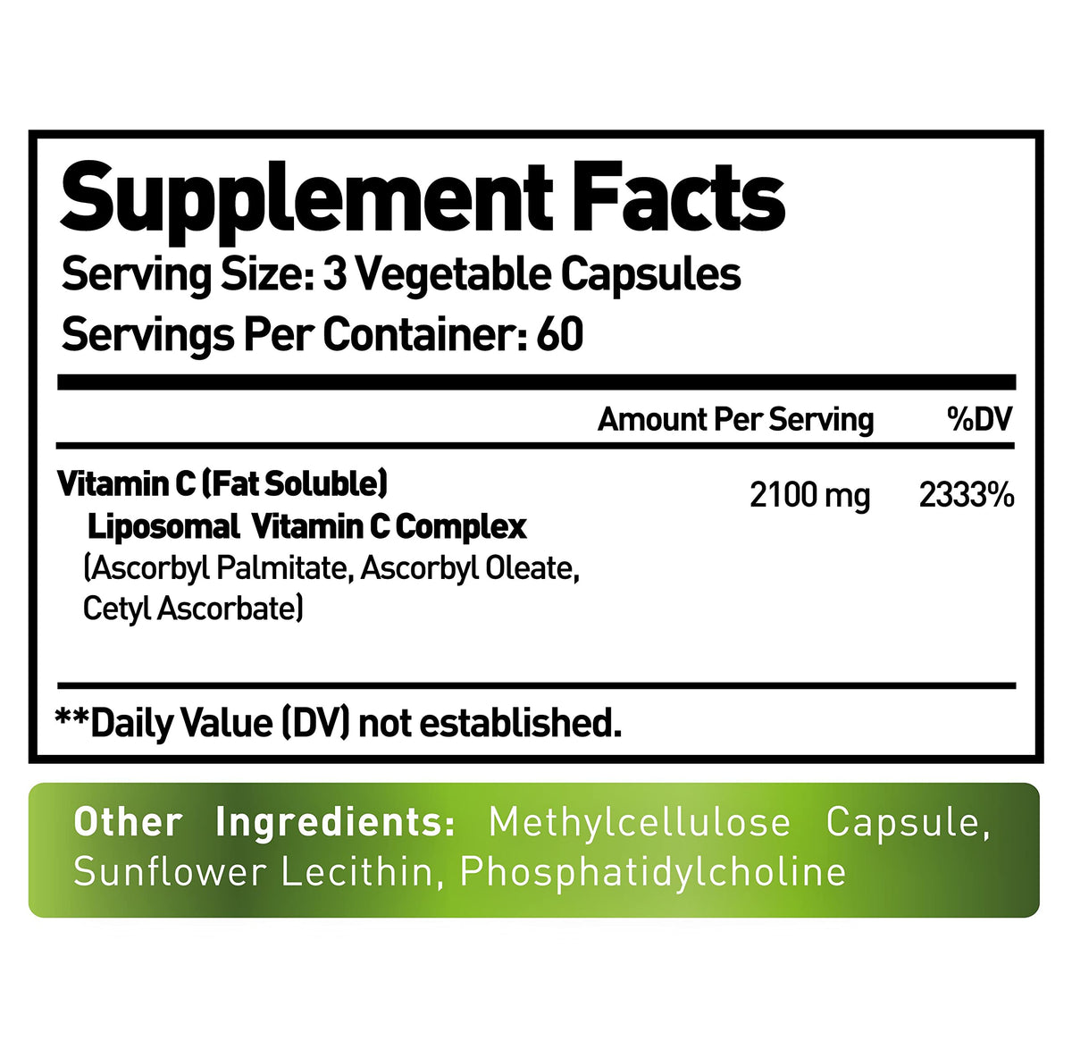 NURTURE ALLEY Vitamine C Liposomale 180 capsules végétales