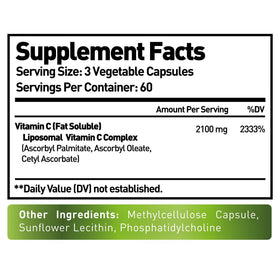 NURTURE ALLEY Vitamine C Liposomale 180 capsules végétales