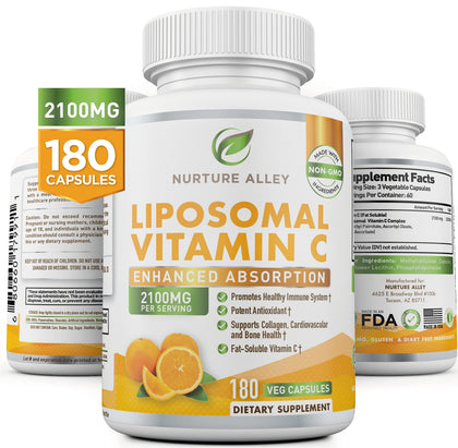 NURTURE ALLEY Vitamine C Liposomale 2100mg bouteille vue de face