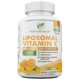 NURTURE ALLEY Vitamine C Liposomale 2100mg étiquette et contenu