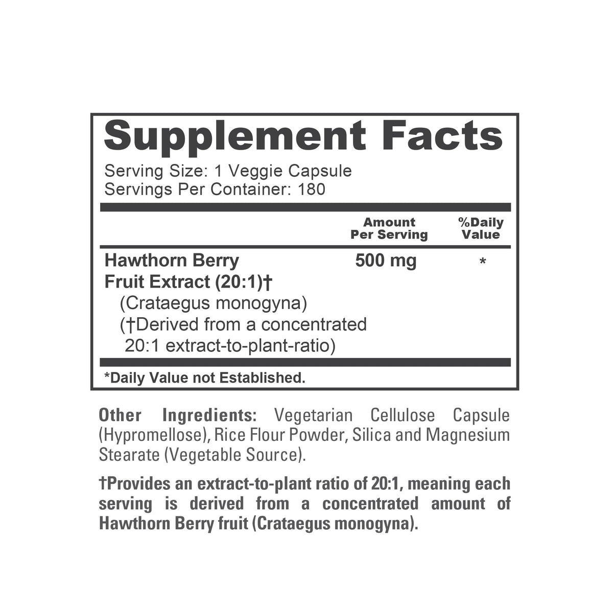 NusaPure Baies de Glan 500mg capsules avec étiquette visible