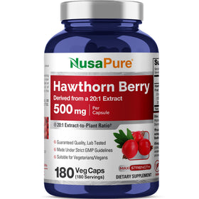 NusaPure Baies de Glan 500mg flacon de 180 capsules