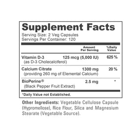 NusaPure Calcium Citrate 1300 mg 240 capsules sur une table