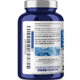 NusaPure Citrate de Strontium 680 mg arrière de l'emballage