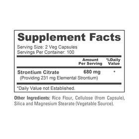 NusaPure Citrate de Strontium 680 mg ouverture du pot
