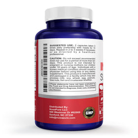 NusaPure Complexe de Soutien Intestinal capsules sur fond blanc