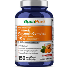 NusaPure Curcuma Curcumin 150 mg flacon de 150 capsules