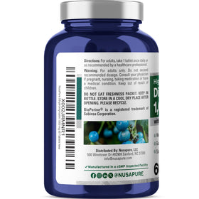 NusaPure Dihydromyricetin 1000mg comprimés végétaux dos