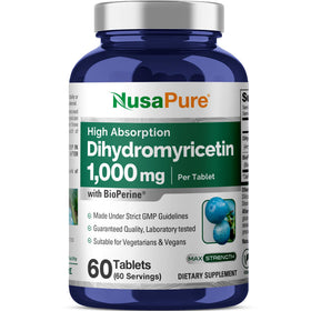 NusaPure Dihydromyricetin 1000mg comprimés végétaux face