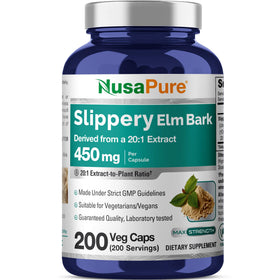 NusaPure Écorce de Guimauve 450 mg flacon de 200 gélules végétales