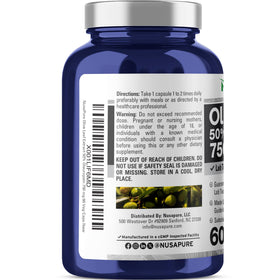 NusaPure Extrait de Feuille d'Olive 750 mg capsules végétales