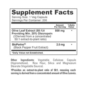 NusaPure Feuille d'Olive 500mg capsules ouvertes