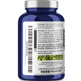 NusaPure Feuille d'Olive capsules sur un fond blanc