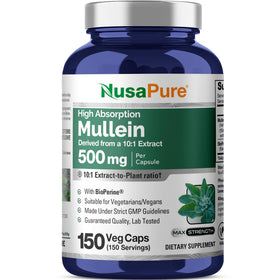 NusaPure Feuille de Muflier 500mg flacon de 150 capsules