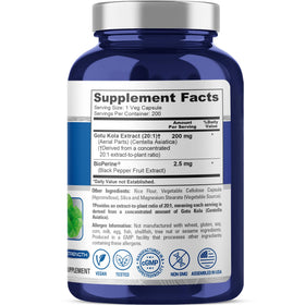 NusaPure Gotu Kola 200mg gélules végétales en boîte
