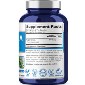 NusaPure Huperzine A 400 mcg packaging side view