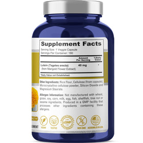 NusaPure Lutein 40mg packaging side view