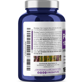 NusaPure Policosanol 100mg capsules végétales avec boîte