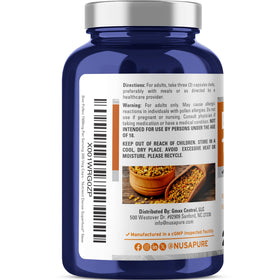 NusaPure Pollen d'Abeille 1500mg capsules végétales