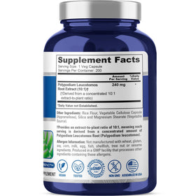 NusaPure Polypodium 240mg avec étiquette visible
