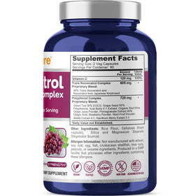NusaPure Resvératrol 1450mg 180 capsules emballage