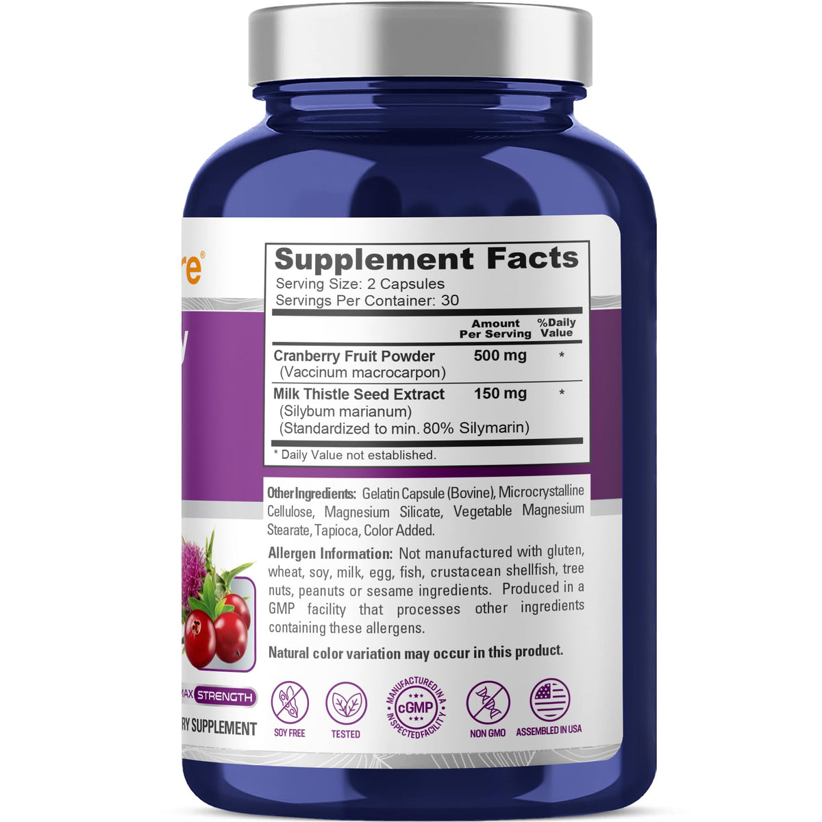 NusaPure Soutien Foie & Rein 650 mg capsules à l'extérieur de l'emballage