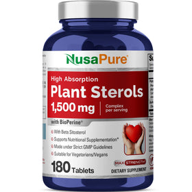 NusaPure Stérols Végétaux 1500mg comprimés végétaux vue de face