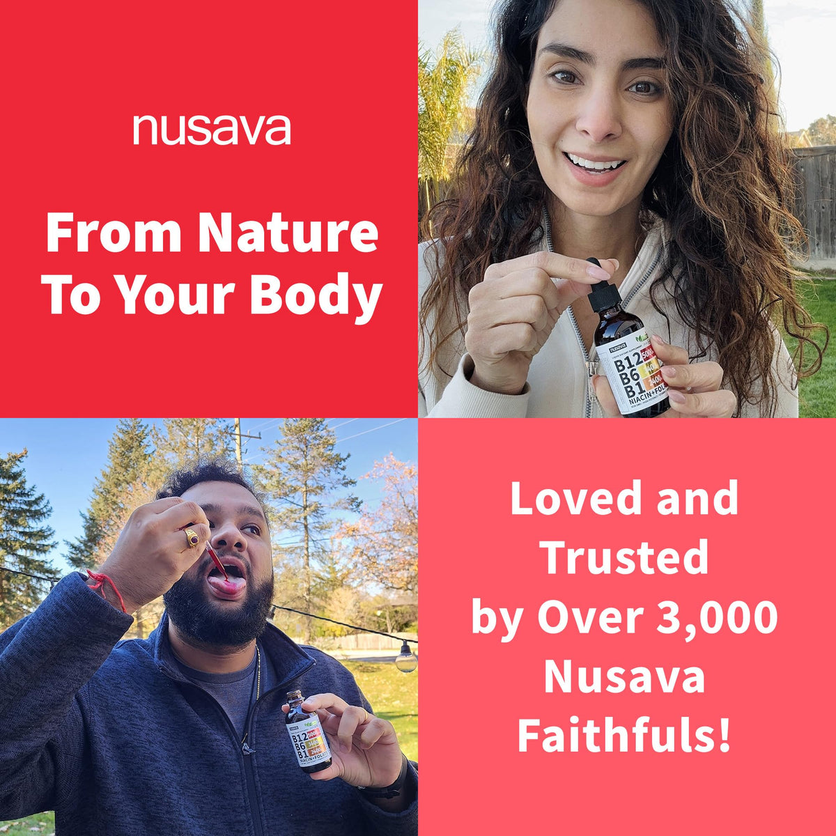 NUSAVA Gouttes Liquides de B12 5000mcg Framboise - Dosage recommandé