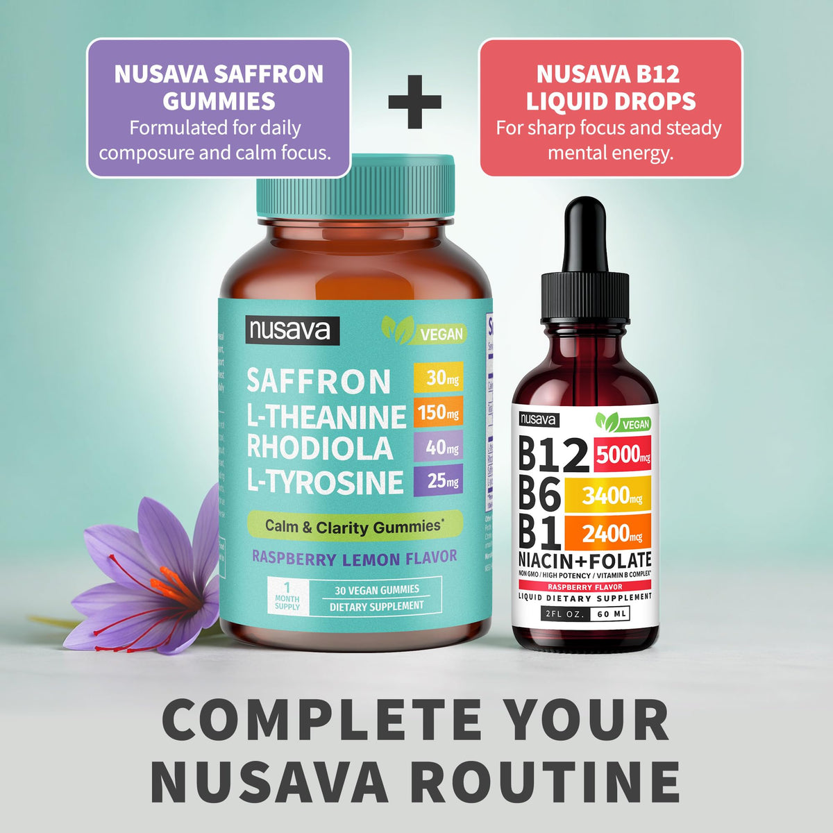 NUSAVA Saffron Gummies 4-en-1 en situation quotidienne