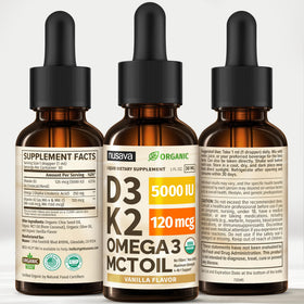 NUSAVA Vitamine D3 K2 5000 IU ingrédients
