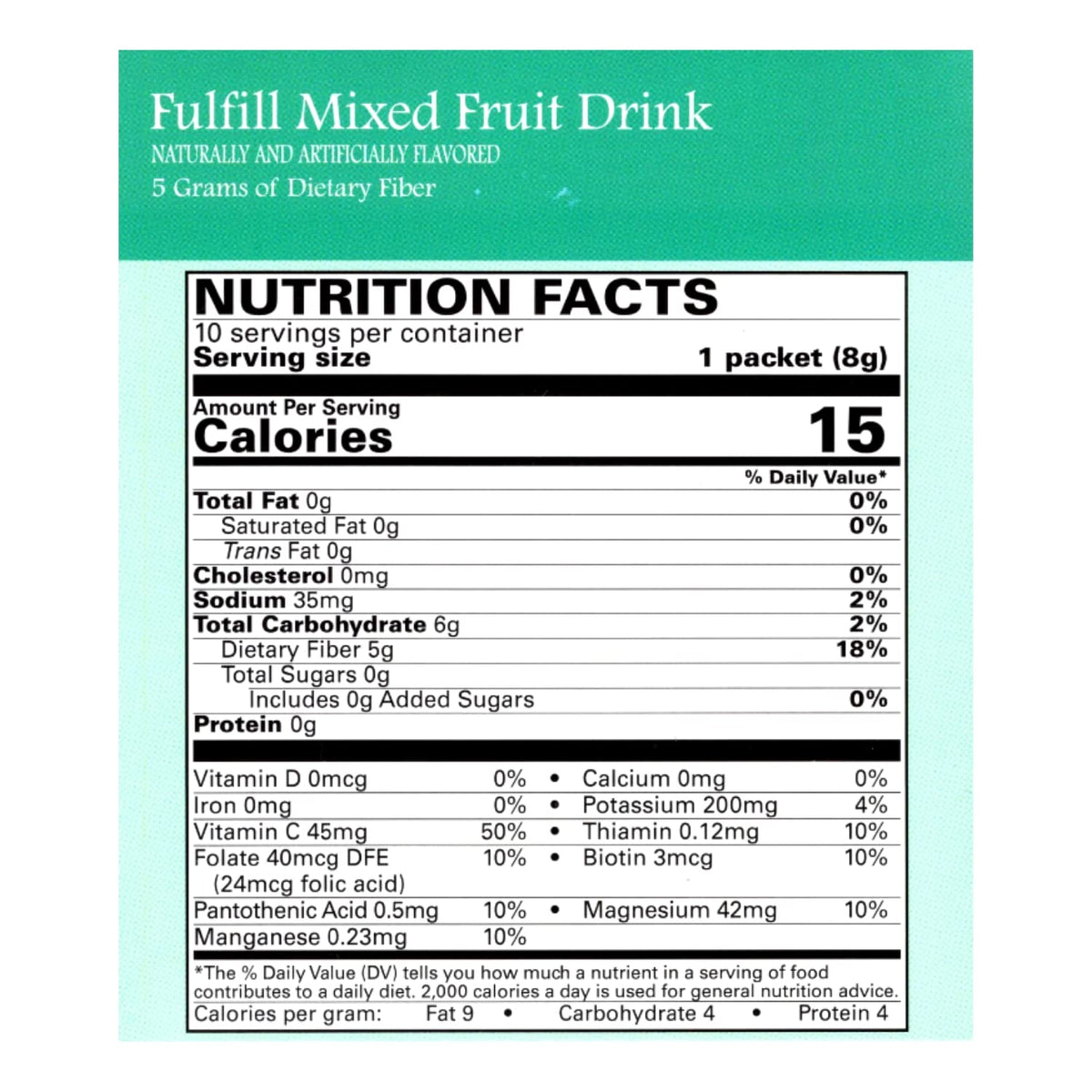 Nutmeg State Nutrition Mélange de Boisson Riche en Fibres 136g côté