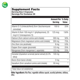 Nutra BioGenesis Calcium capsules avec des ingrédients naturels